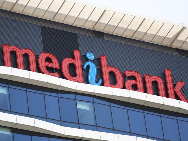 A Medibank sign is seen on a building in Docklands in Melbourne, Saturday, August 18, 2018. (AAP Image/Ellen Smith) NO ARCHIVING