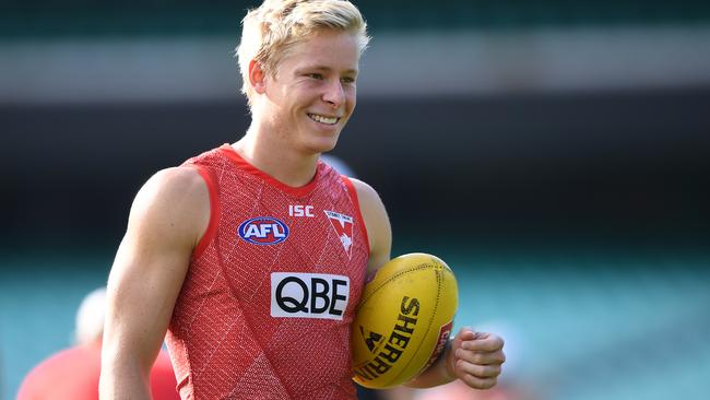 Isaac Heeney is battling an ankle problem.