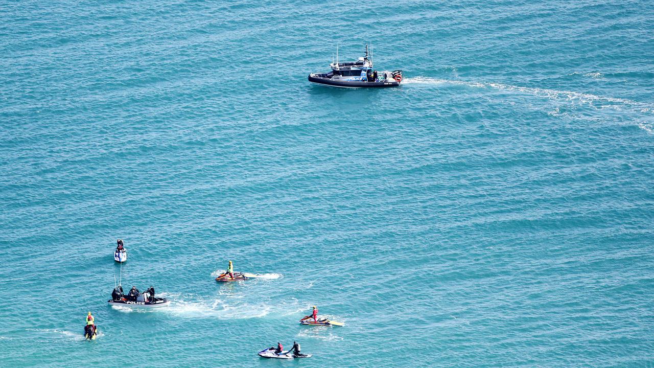 The search for the missing Yak-52 plane around South Stradbroke Island (Jumpinpin) where the pilot and passenger on board are still missing. Picture: NIGEL HALLETT