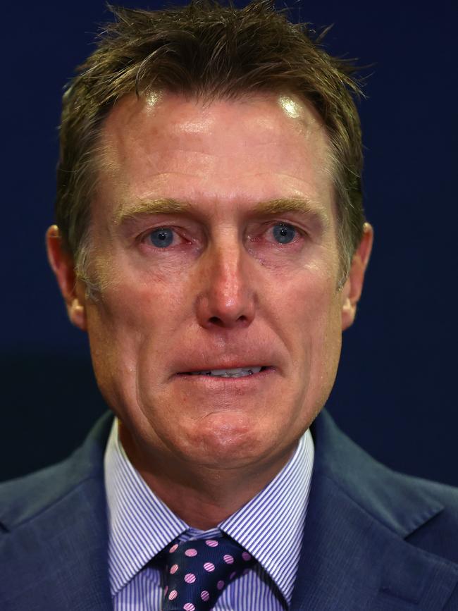 Christian Porter at the press conference.