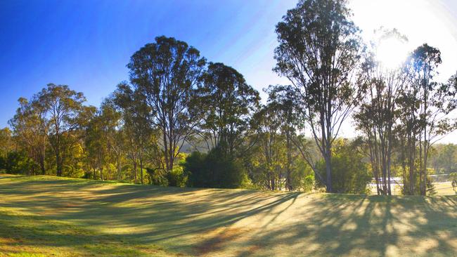 The golf course at Kooralbyn Valley Resort.