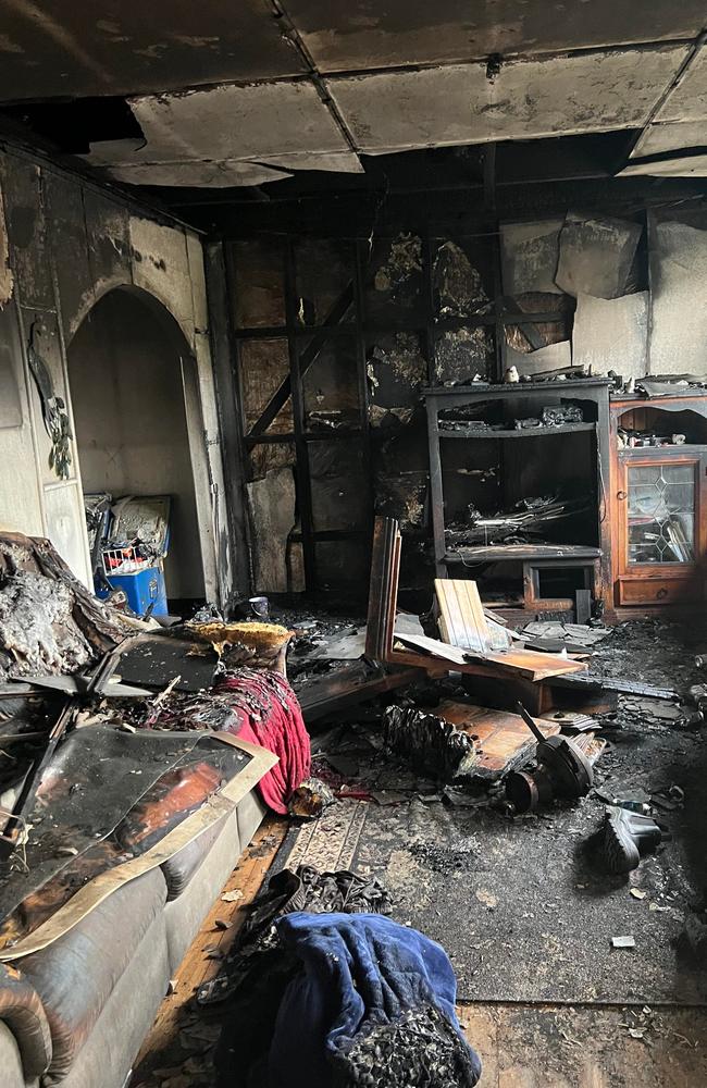 Ben and Laura Clark's home of more than 20 years was destroyed last week in a house fire. Picture: Supplied.