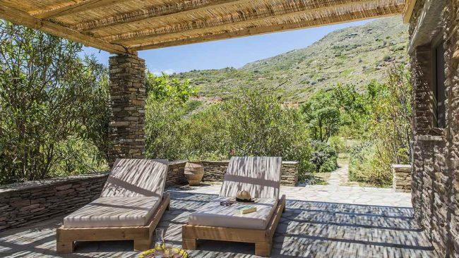 Where to stay: Onar Andros
A collection of 15 traditional cottages built using local stone, wood and river reeds, this eco-village is all about getting away from it all - access is by boat or 4WD on a steep, rocky road. Once there, it's a 10-minute walk to the protected cove of Achla Beach.