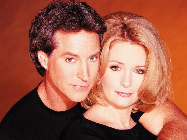 383689 07: Actor Drake Hogestyn Stars As John Black And Actress Diedre Hall Stars As Dr. Marlena Evans In Nbc's Popular Daytime Soap Series "Days Of Our Lives." (Photo By Getty Images)