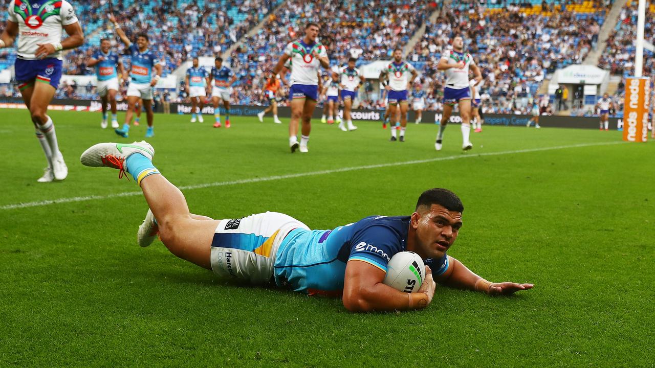 David Fifita scored a club record 17 tries last year. Picture: Chris Hyde/Getty Images