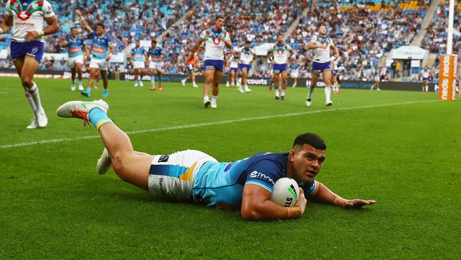 David Fifita scored a club record 17 tries last year. Picture: Chris Hyde/Getty Images