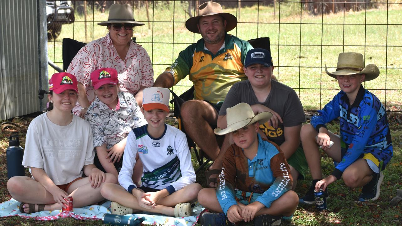 The Sedgman and Lorraway families at Rockhampton Cricket's Country Carnival on January 27, 2025.