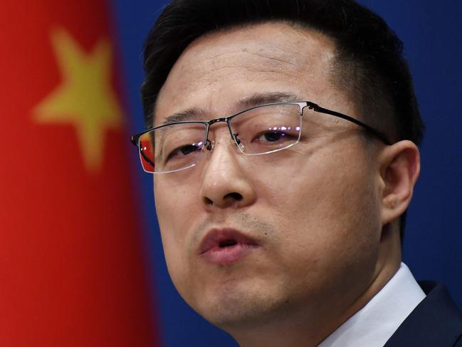 Chinese Foreign Ministry spokesman Zhao Lijian has previously accused Australia of causing the current difficulties in bilateral relations. Picture: Greg Baker / AFP