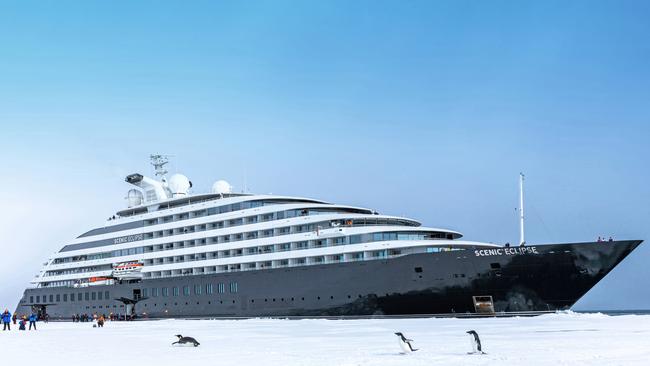 Scenic Eclipse in Antarctica.