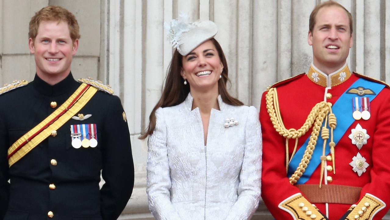 Harry, Kate and William in 2014. Picture: Chris Jackson/Getty Images