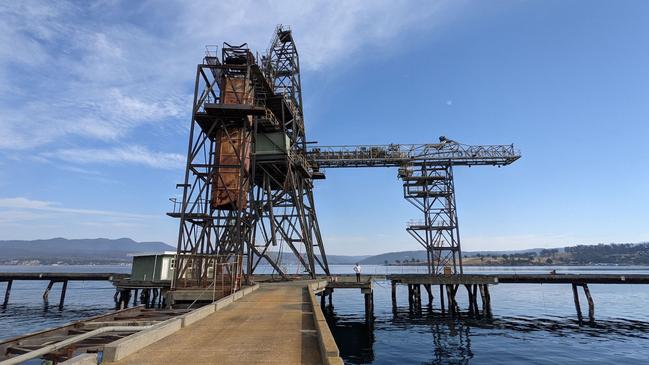 A proposal for an awe-inspiring luxury underwater restaurant and spa at Spring Bay Wharf have been revealed by design firm Fender Katsalidis, set to transform the old Gunns wood chip loader and wharf at Triabunna. Picture: supplied