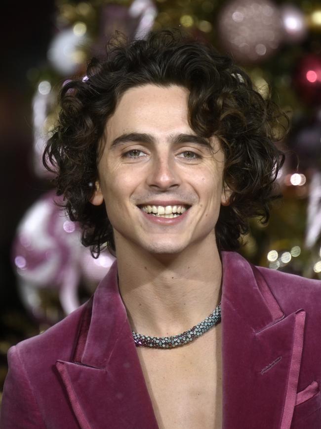 Timothee Chalamet even got involved in a look-alike competition. Picture:Gareth Cattermole/Getty Images)