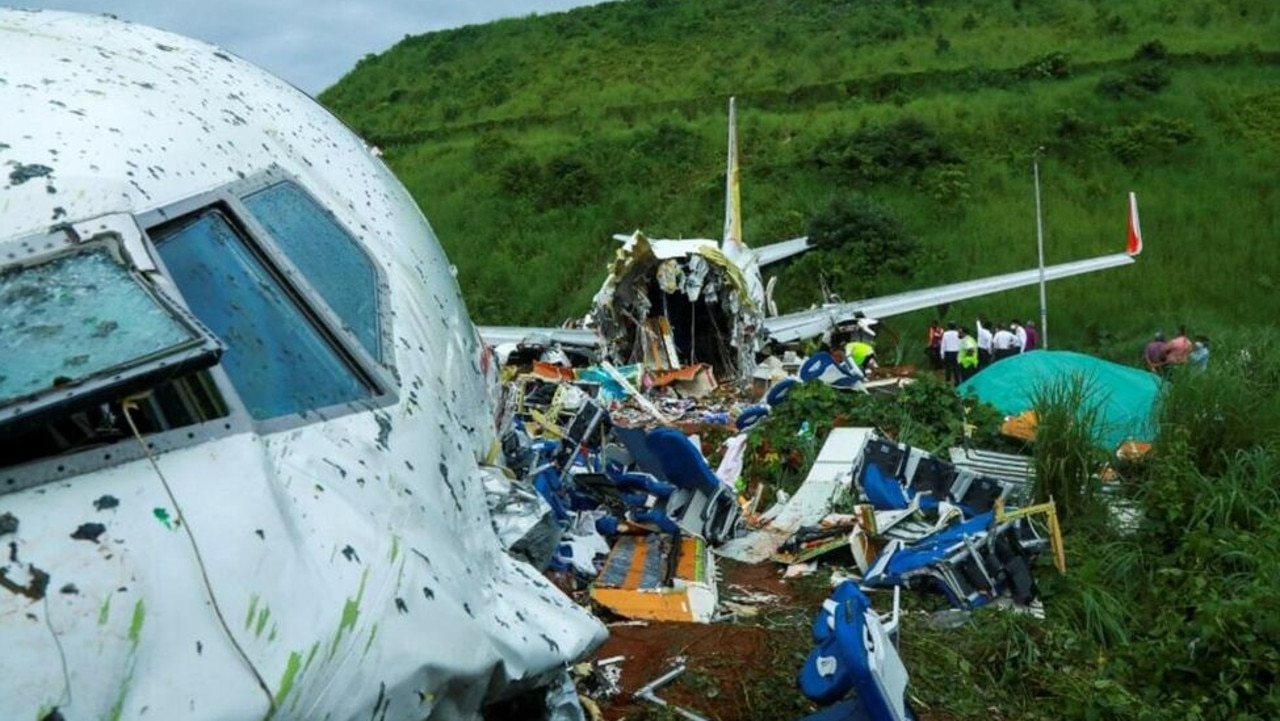 Air India Express plane crash Horror photos show aftermath of crash