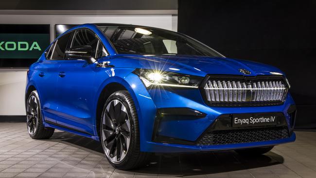 2024 Skoda Enyaq Coupe SUV.