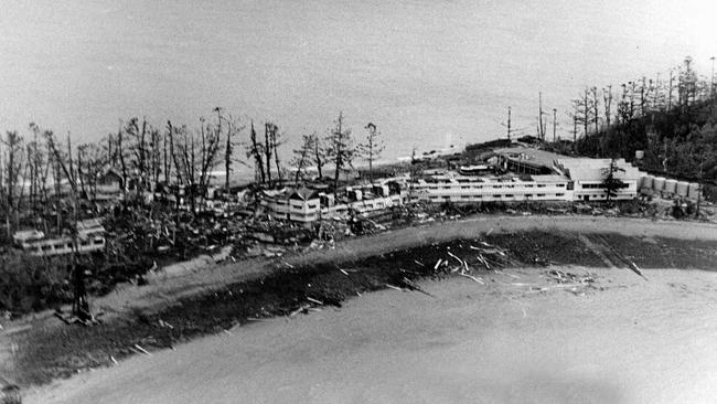 DISASTER: Daydream Island after Cyclone Ada struck, 1970. Picture: Daily Mercury Archives