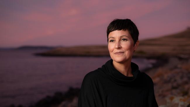 Heather Rose, Tasmanian author of award-winning novel, Bruny. Picture: PETER MATHEW.