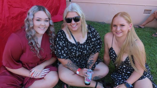 Stacey Benson, Rebecca Kruger and Lucy Stevenson at the Relish Food & Wine Festival.