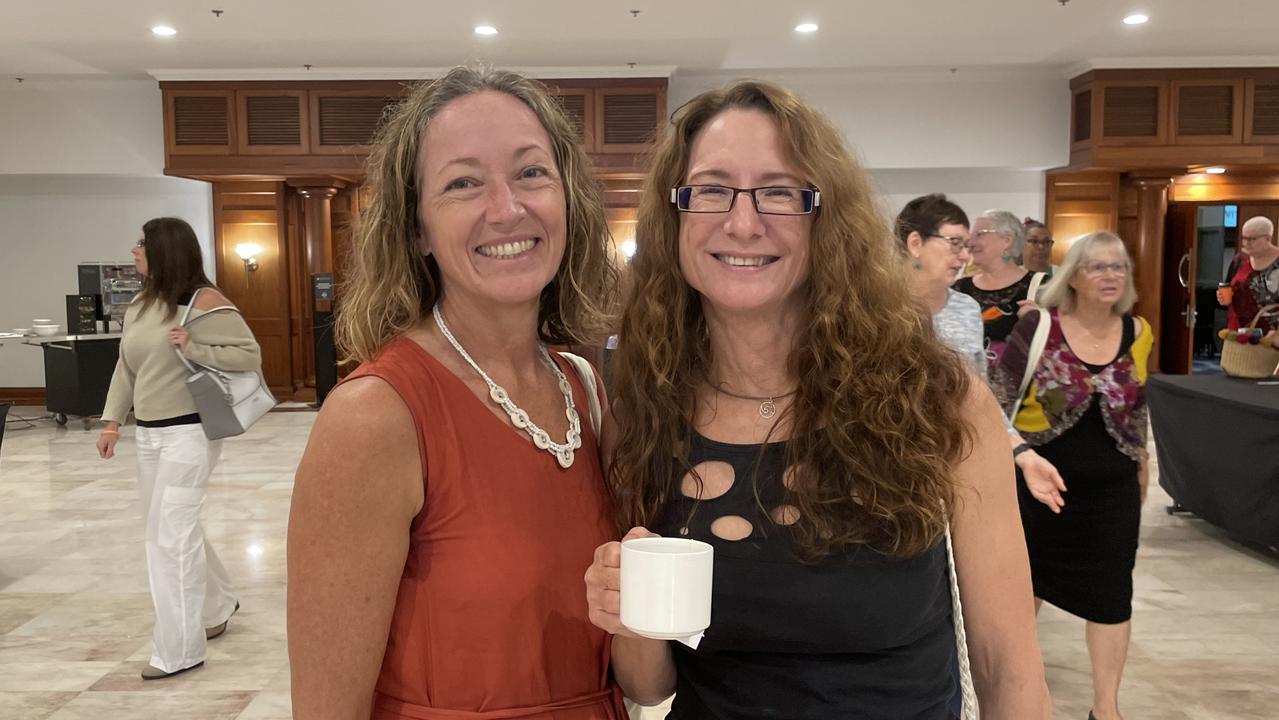 Felicity Stowtzel and Michelle Lehmann at the Cairns Tropical Writers Festival. Picture: Kristina Puljak