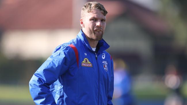 Jake Stringer is set to leave the Bulldogs. Picture: Wayne Ludbey.