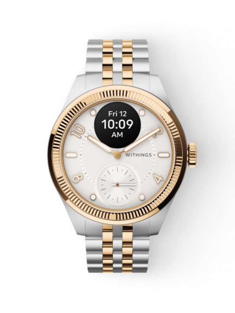 The Withings Scanwatch Brilliant in gold and silver.