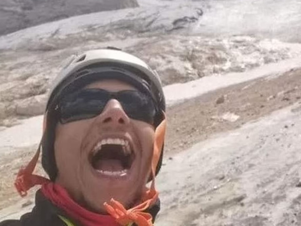 Filippo Bari, 28, from Italy, sent this selfie to his family just 20 minutes before he tragically died. Picture: Newsflash/Australscope