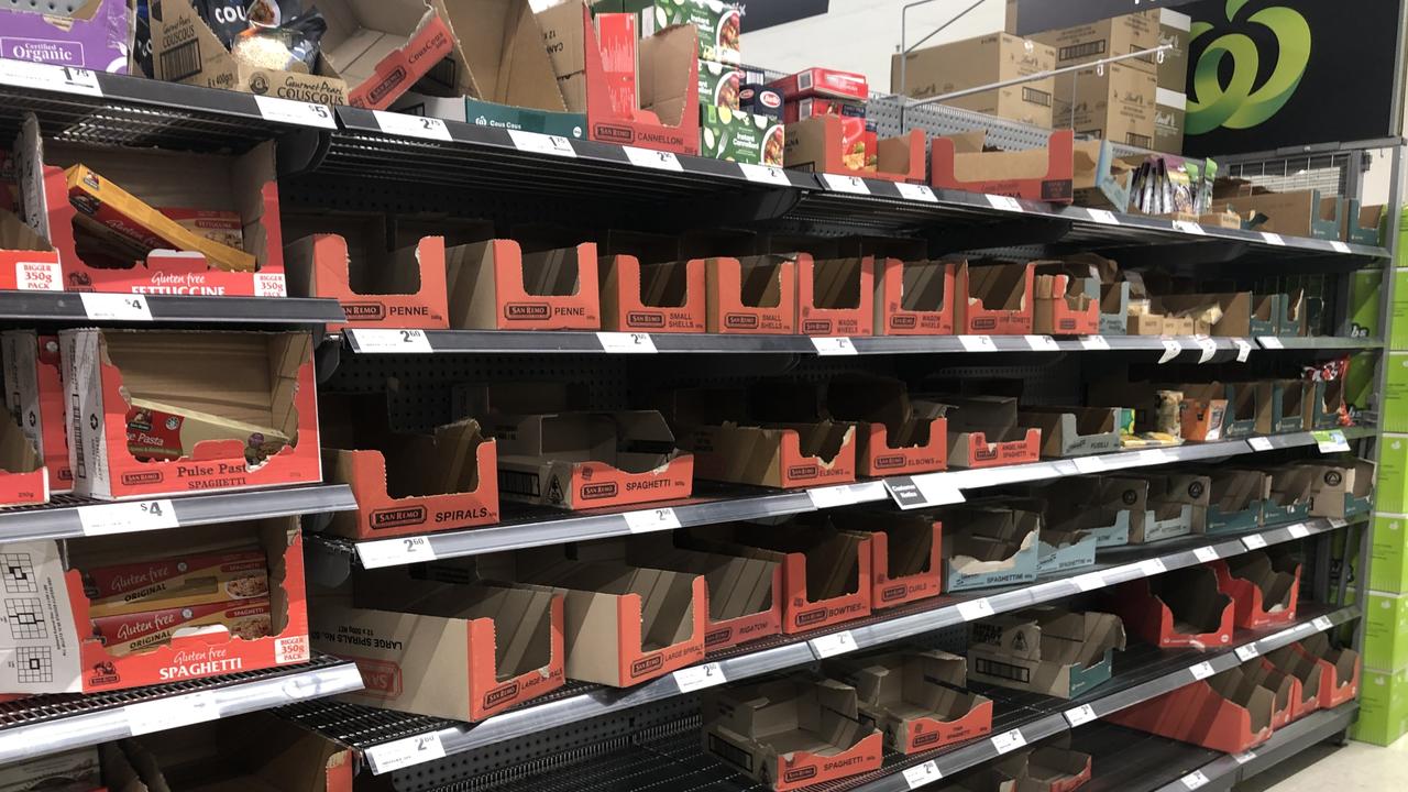 Panic buying is in full swing in Australia. Picture: Supplied