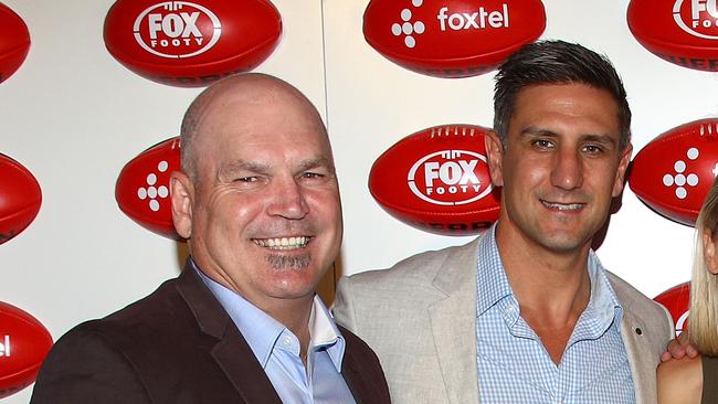 AFL greats Jason Dunstall and Matthew Pavlich will be part of Adelaide’s external review. Picture: Graham Denholm/Getty Images for FOX FOOTY