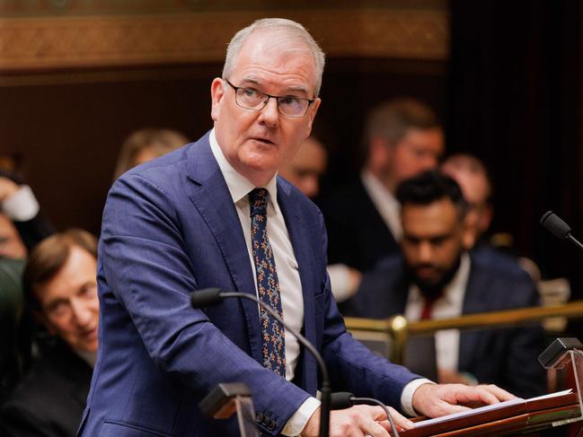 SYDNEY, AUSTRALIA - NewsWire Photos, March 18, 2025. Attorney General of NSW Michael Daley lays into the opposition during NSW Parliament question time. Picture: NewsWire / Max Mason-Hubers