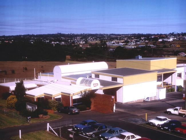 An undated picture of the Weis factory in Toowoomba.