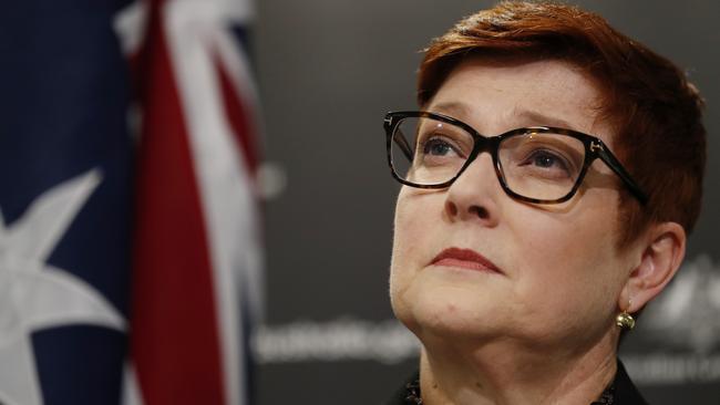 The Minister for Foreign Affairs, Senator Marise Payne. Picture: NCA NewsWire / Nikki Short