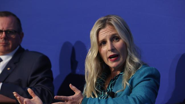 ASIC Commissioner Simone Constant speaks during a panel discussion at the ASIC annual conference. John Feder/The Australian.