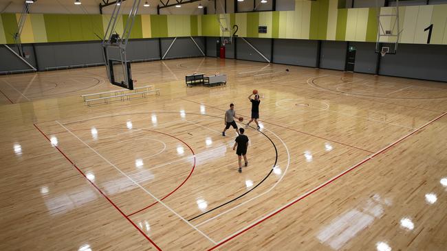 The new basketball courts. Picture: George Salpigtidis