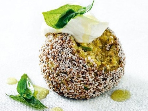 Cauliflower savoury snack ball.