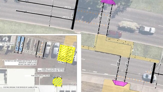 A new pedestrian crossing is to be constructed near the Northlakes shops. It will allow pedestrians to safely cross McMillans Rd. Picture: Supplied