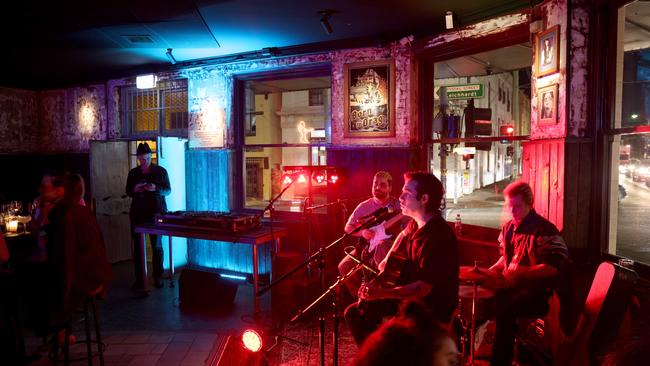 The J.J Geary Trio play at the newly refurbished Oxford Tavern. Picture: Damian Shaw