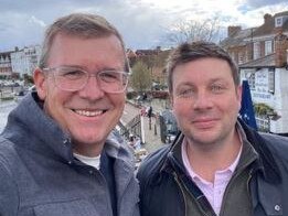 Liberal outcasts Alan Tudge and Tim Smith during an unexpected catch up. Picture: Instagram