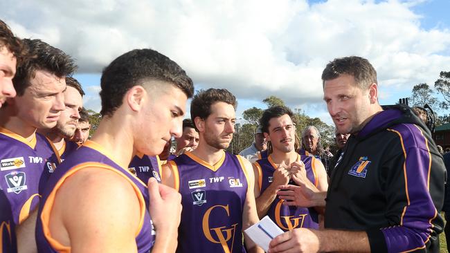 Paul Newman coached Goulburn Valley against Ovens and Murray last year. Picture: Yuri Kouzmin