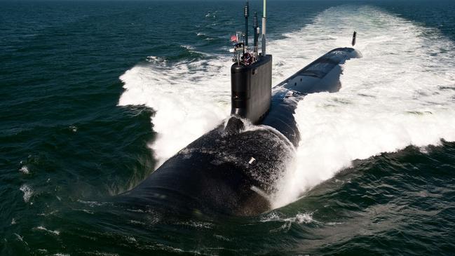 The US only builds 1.2 Virginia-class submarines per year. Picture: Chris Oxley/US navy