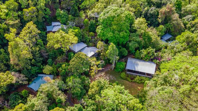 The luxury suites of the Bloomfield Wilderness Lodge are nestled between the Daintree Rainforest and the Great Barrier Reef. Picture: Imagination Photography