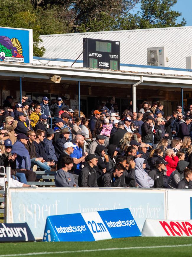 A photo of crowds in the stands at the facility.