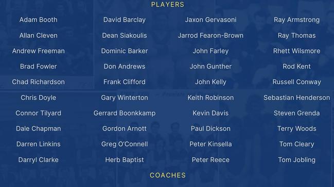 EFNL 2025: A galaxy of stars made up the initial Team of the Century squad.