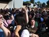 Chaotic scenes as fans wait for Harry Styles