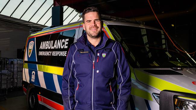 Jordan Emery, the departing CEO of Ambulance Tasmania. Picture: Linda Higginson