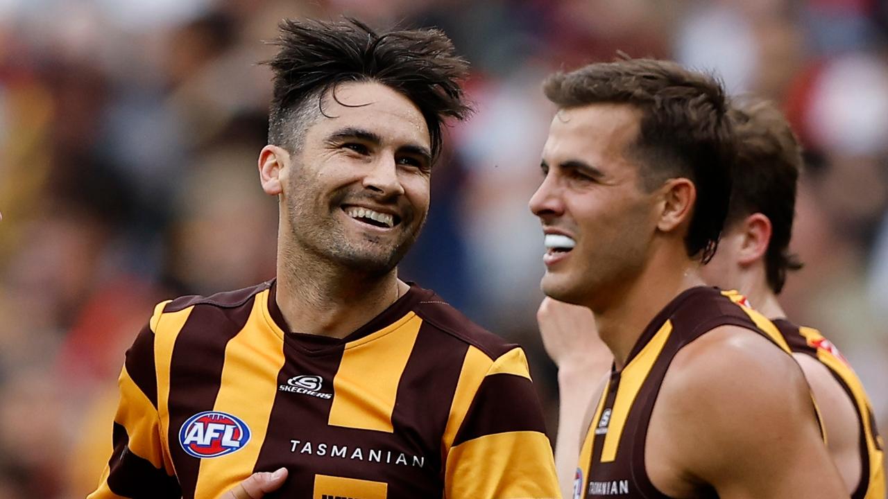 Hawthorn forward Chad Wingard is on track for a return against North Melbourne in Tasmania this weekend. Picture: Dylan Burns / Getty Images