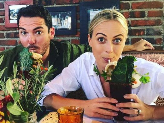 Pete Stefanovic and Sylvia Jeffreys in a photo posted the day after Karl Stefanovic's wedding. Picture: Instagram