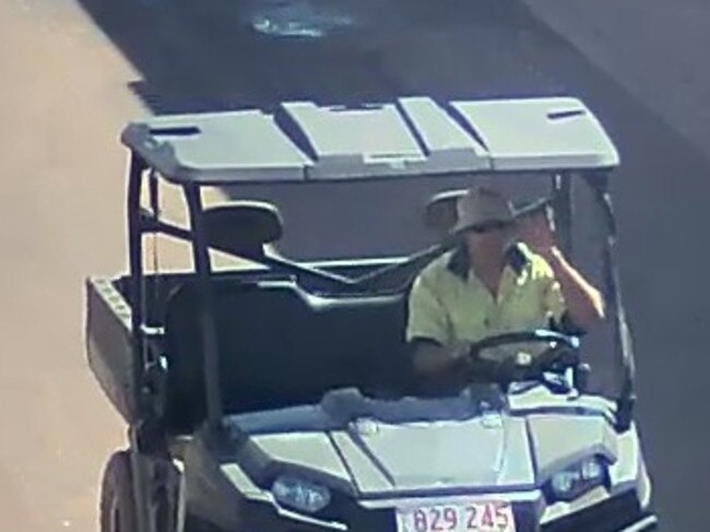 Liddle escaping from the Darwin Correctional Precinct in Holtze. Picture: NT Police