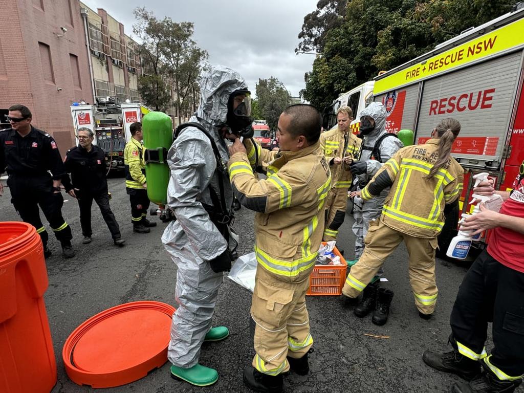 Three people have been taken to hospital. Picture: NSW Fire and Rescue