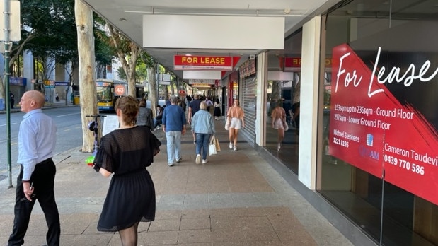 Every shop between Albert St and the Brisbane Arcade is vacant.