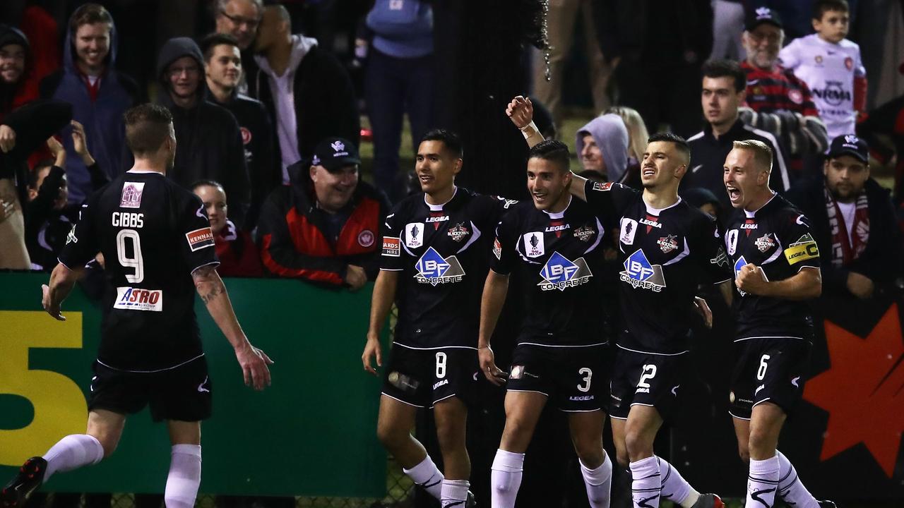 Blacktown City had an impressive clash with Western Sydney Wanderers in the 2017 Australia Cup. (Photo by Matt King/Getty Images)