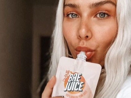 Bae Juice has just landed an epic Woolies deal. Picture: Instagram/@baejuiceaus